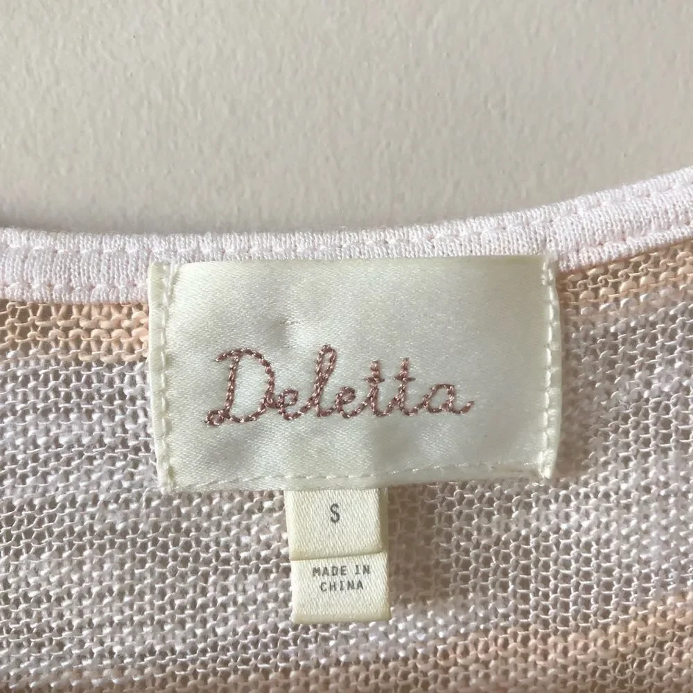 ANTHRO “Deletta” Tobin Stripe Knot Front Top - Picture 7 of 7